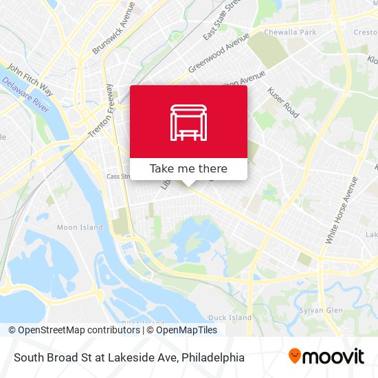 South Broad St at Lakeside Ave map
