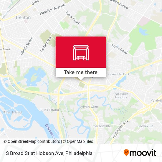 Mapa de S Broad St at Hobson Ave
