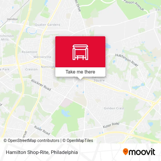 Hamilton Shop-Rite map