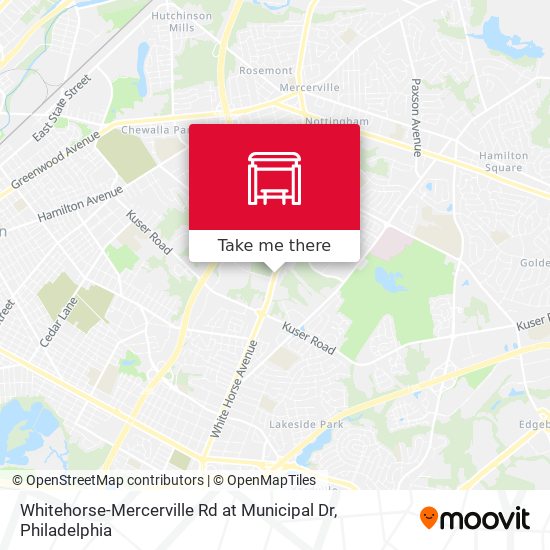 Mapa de Whitehorse-Mercerville Rd at Municipal Dr