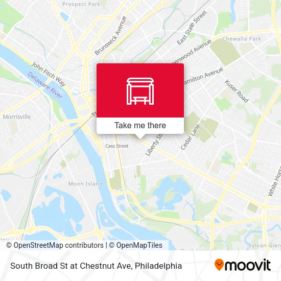 Mapa de South Broad St at Chestnut Ave