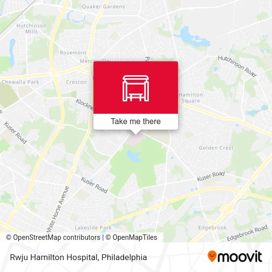 Rwju Hamilton Hospital map