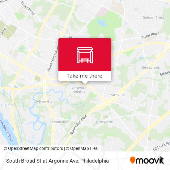 South Broad St at Argonne Ave map