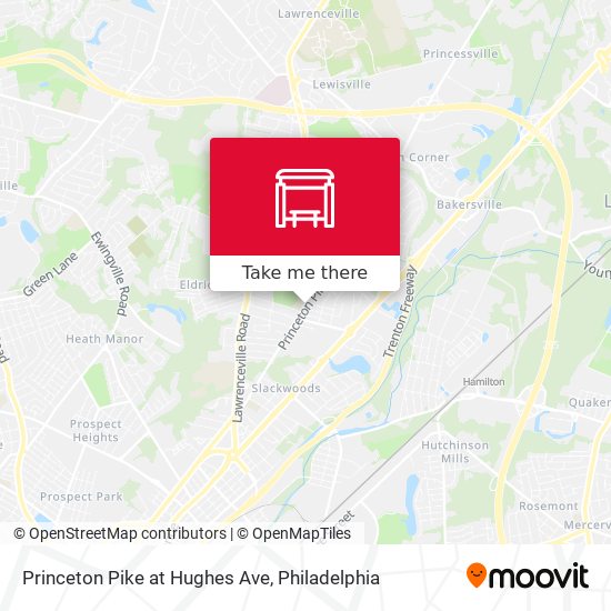 Mapa de Princeton Pike at Hughes Ave
