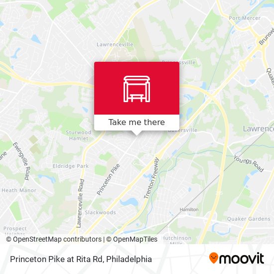 Mapa de Princeton Pike at Rita Rd