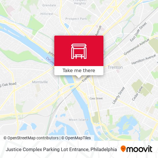 Mapa de Justice Complex Parking Lot Entrance