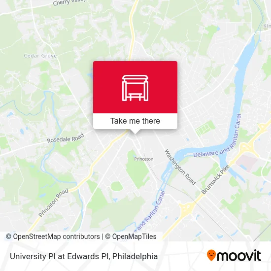 University Pl at Edwards Pl map