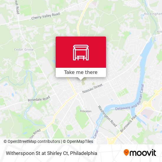 Witherspoon St at Shirley Ct map