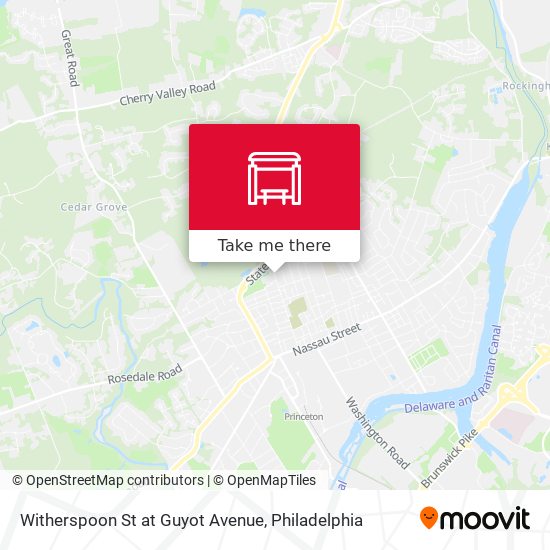Mapa de Witherspoon St at Guyot Avenue