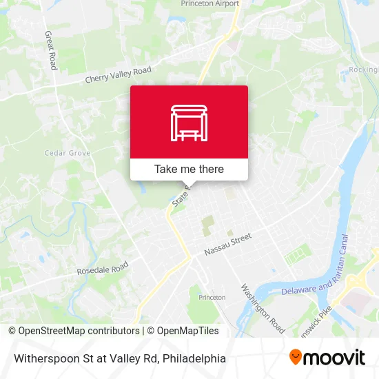 Witherspoon St at Valley Rd map