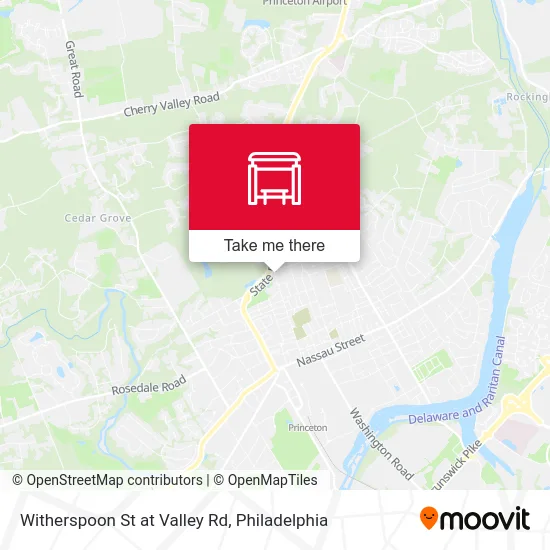Witherspoon St at Valley Rd map