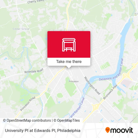 University Pl at Edwards Pl map