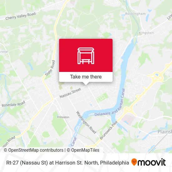Rt-27 (Nassau St) at Harrison St. North map