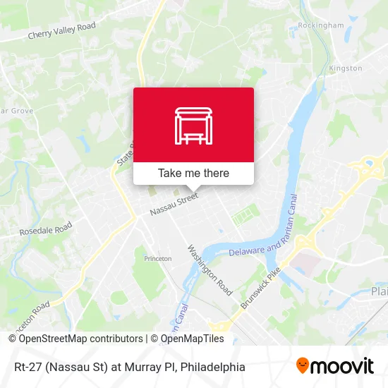 Rt-27 (Nassau St) at Murray Pl map