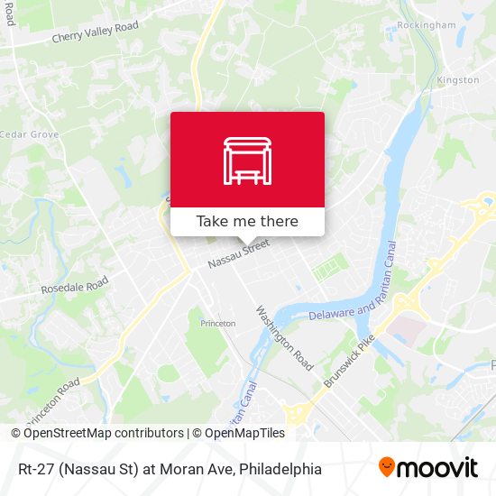 Mapa de Rt-27 (Nassau St) at Moran Ave