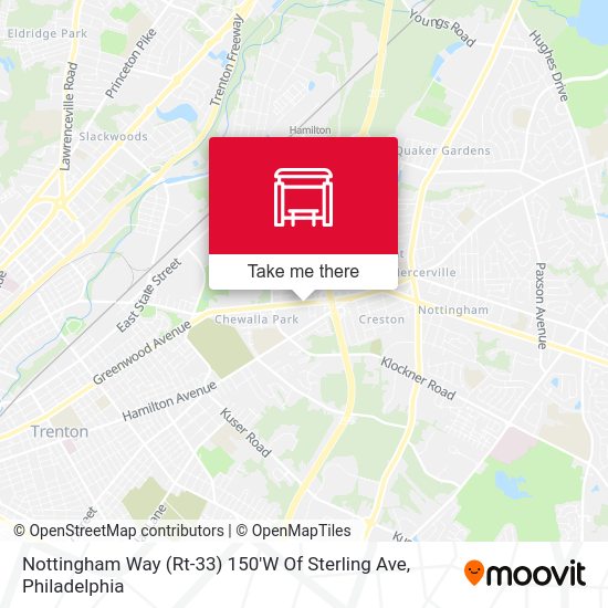 Nottingham Way (Rt-33) 150'W Of Sterling Ave map