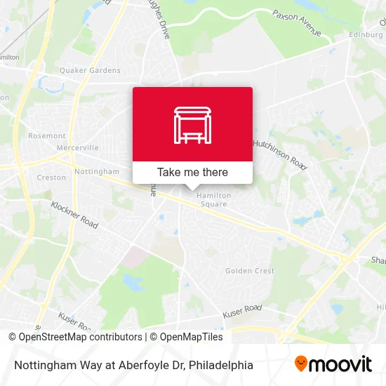 Nottingham Way at Aberfoyle Dr map