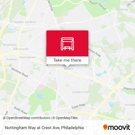Nottingham Way at Crest Ave map