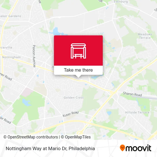 Nottingham Way at Mario Dr map