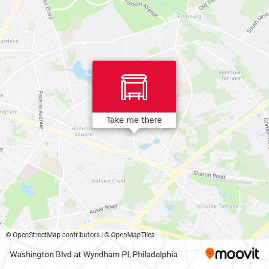 Washington Blvd at Wyndham Pl map