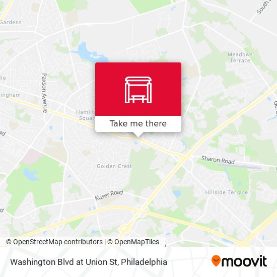 Washington Blvd at Union St map