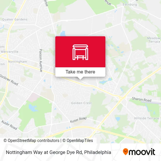 Nottingham Way at George Dye Rd map