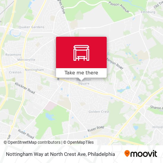 Mapa de Nottingham Way at North Crest Ave