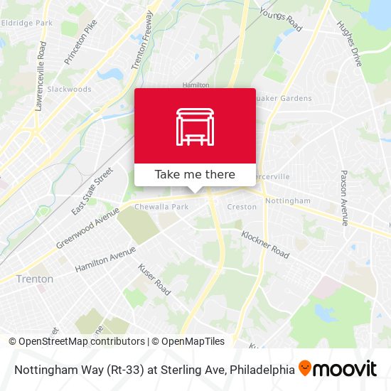 Mapa de Nottingham Way (Rt-33) at Sterling Ave