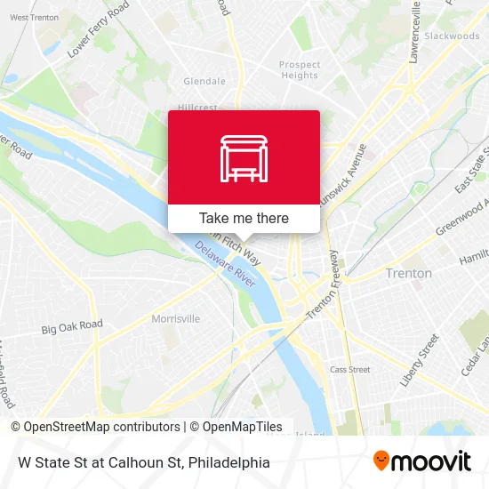 W State St at Calhoun St map