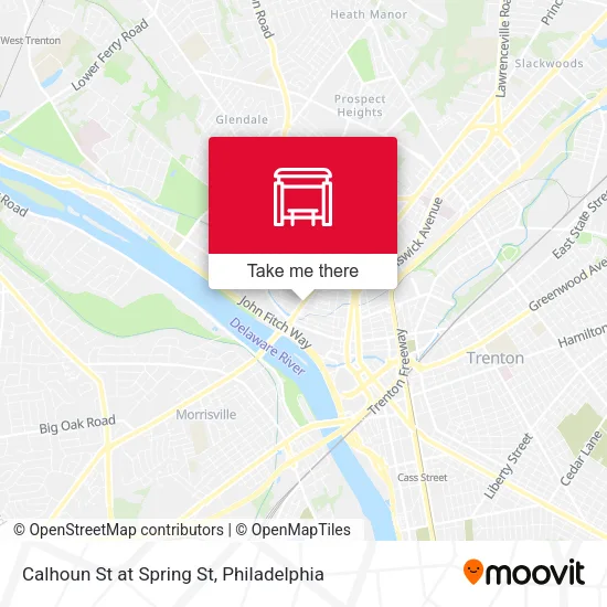 Calhoun St at Spring St map