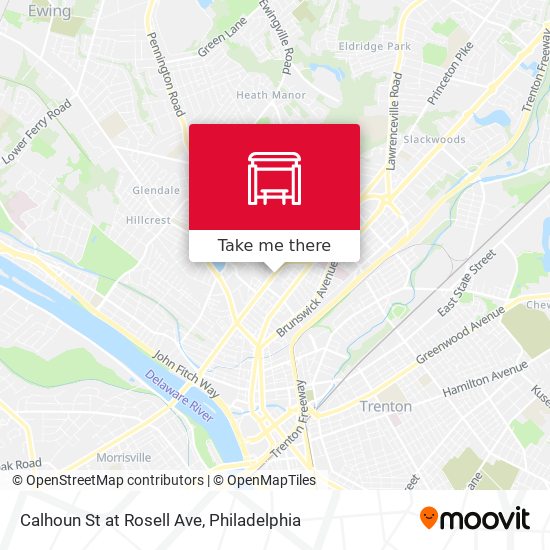 Calhoun St at Rosell Ave map