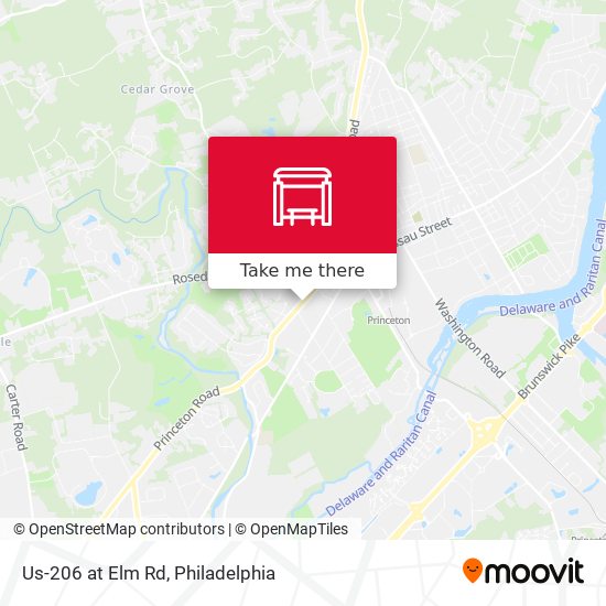 Mapa de Us-206 at Elm Rd