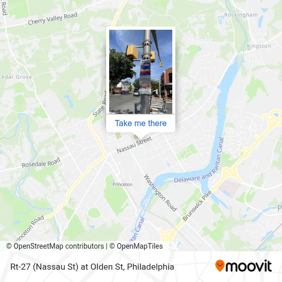 Rt-27 (Nassau St) at Olden St map