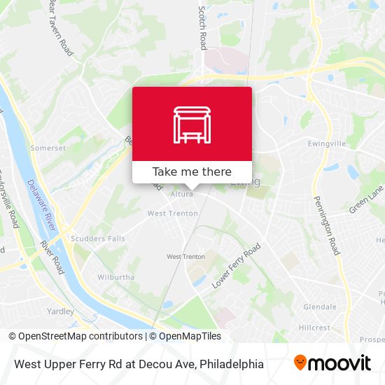 West Upper Ferry Rd at Decou Ave map