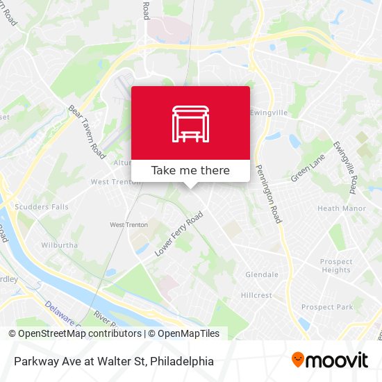 Mapa de Parkway Ave at Walter St