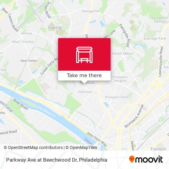 Mapa de Parkway Ave at Beechwood Dr