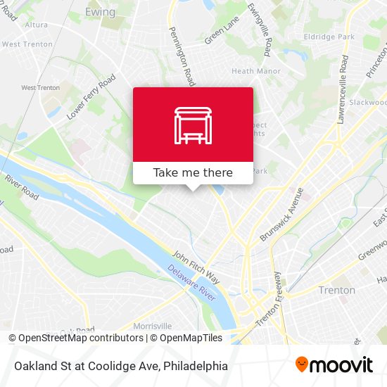 Mapa de Oakland St at Coolidge Ave
