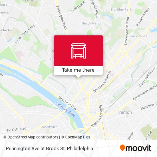 Pennington Ave at Brook St map