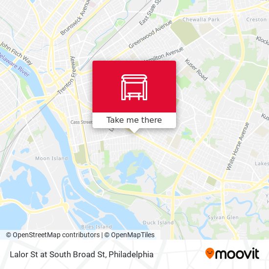 Lalor St at South Broad St map