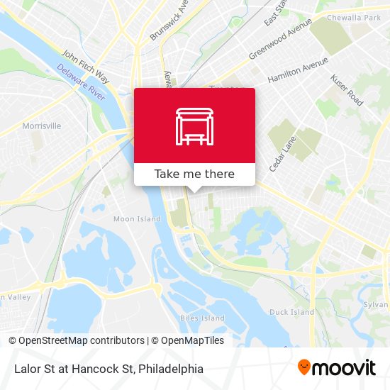 Lalor St at Hancock St map