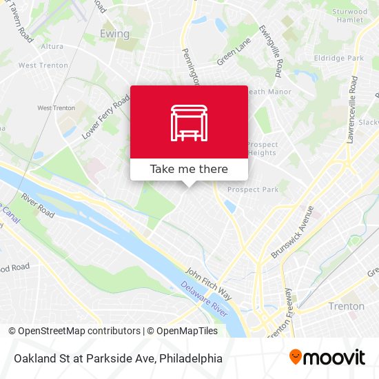 Mapa de Oakland St at Parkside Ave
