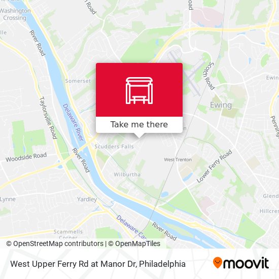 Mapa de West Upper Ferry Rd at Manor Dr