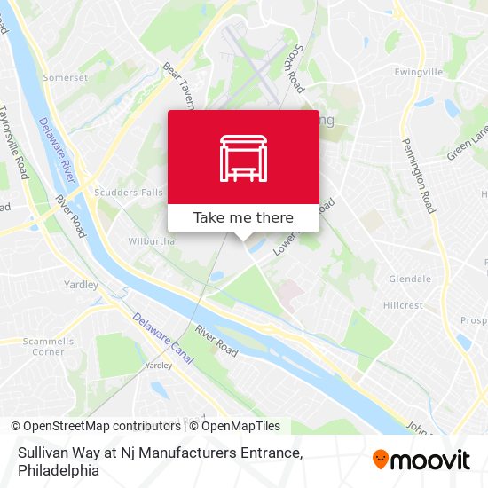 Mapa de Sullivan Way at Nj Manufacturers Entrance