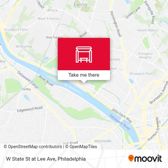 W State St at Lee Ave map