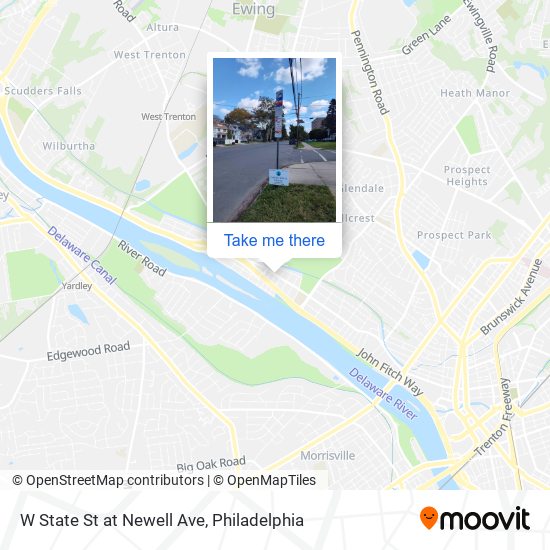 W State St at Newell Ave map