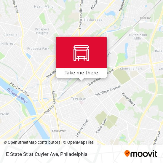 Mapa de E State St at Cuyler Ave