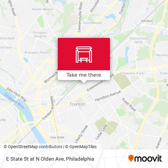 Mapa de E State St at N Olden Ave