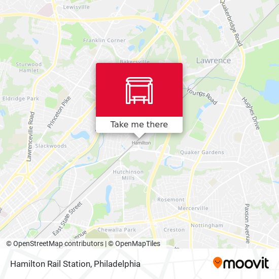 Hamilton Rail Station map