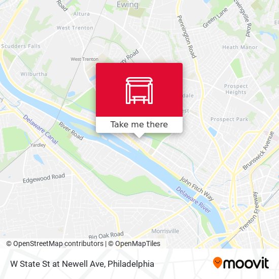 W State St at Newell Ave map