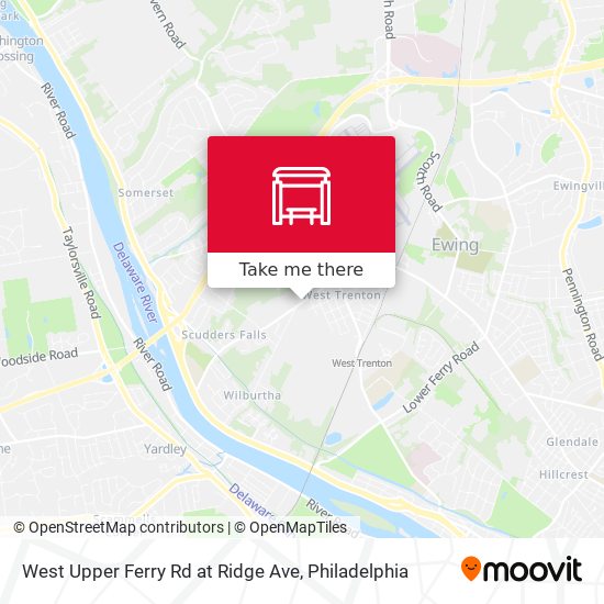 Mapa de West Upper Ferry Rd at Ridge Ave